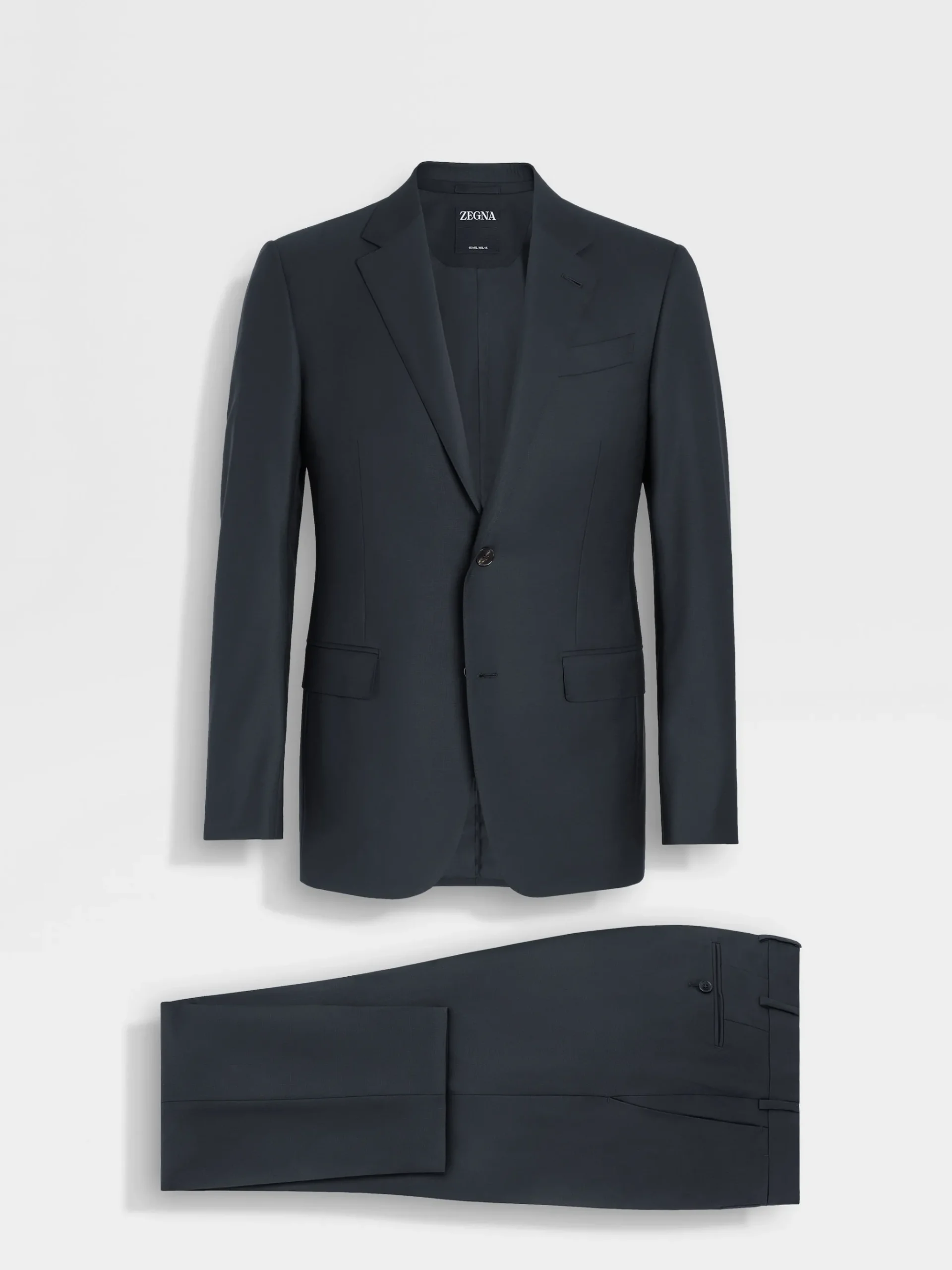 Navy Blue 15milmil15 Wool Suit