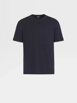 Navy Blue 12milmil12 Wool T-shirt