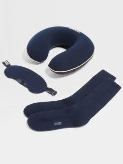 Navy Blue Oasi Cashmere Travel Set