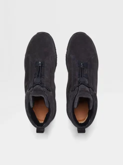 Navy Blue Suede Triple Stitch™ Vetta Sneakers