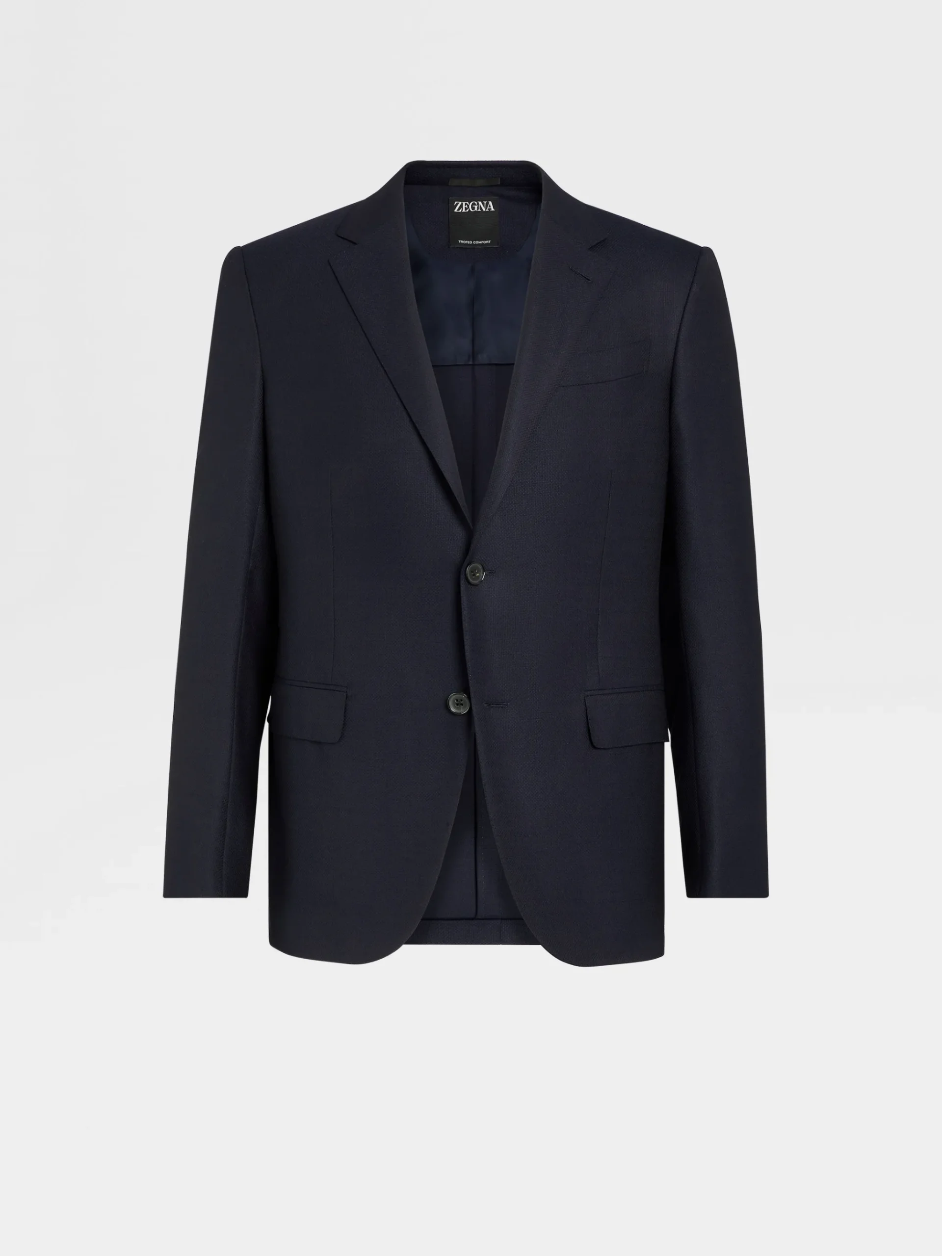 Navy Blue Trofeo™ Comfort Stretch Wool and Silk Jacket