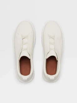 Off White Deerskin Triple Stitch™ Sneakers
