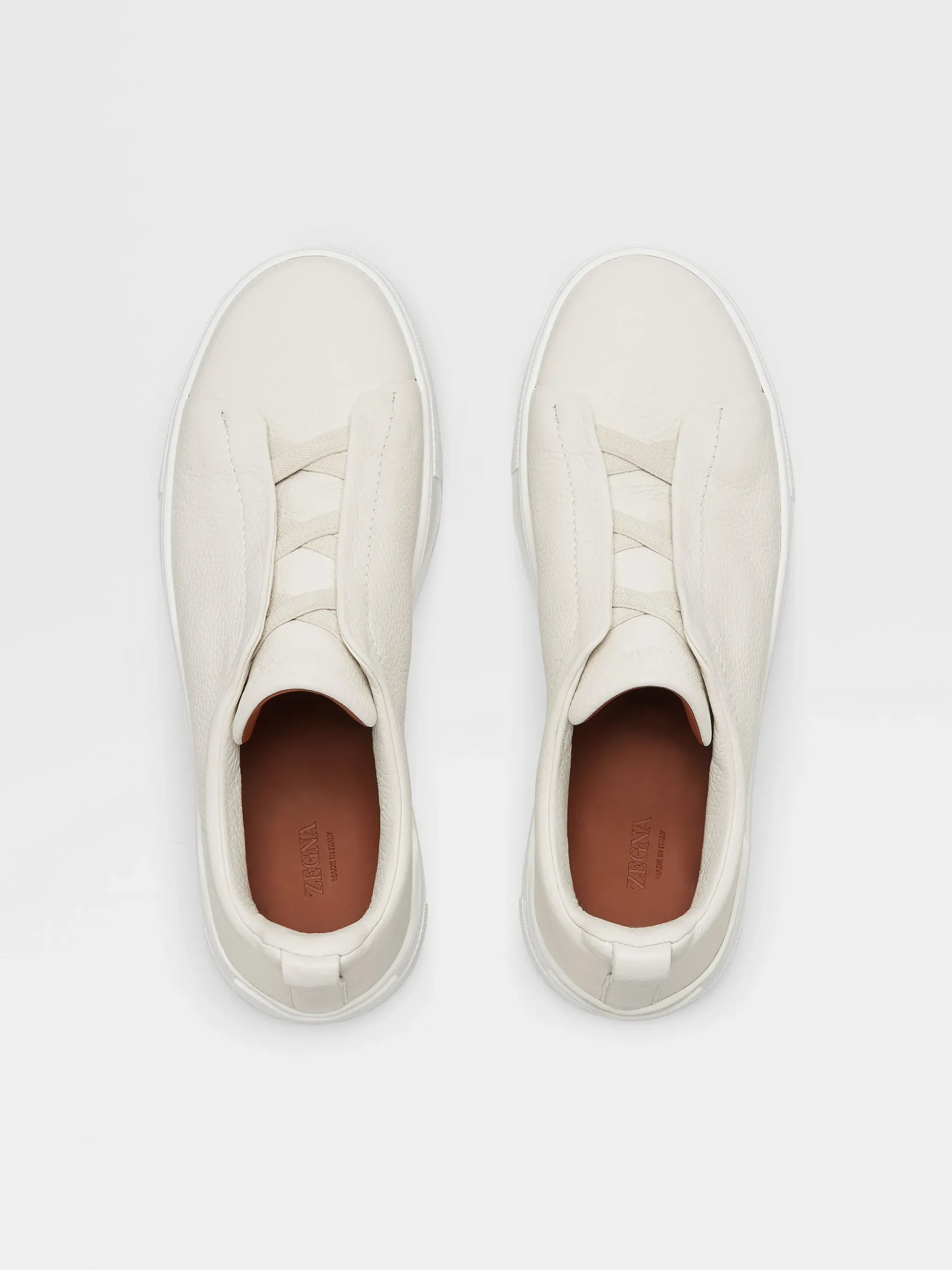 Off White Deerskin Triple Stitch™ Sneakers