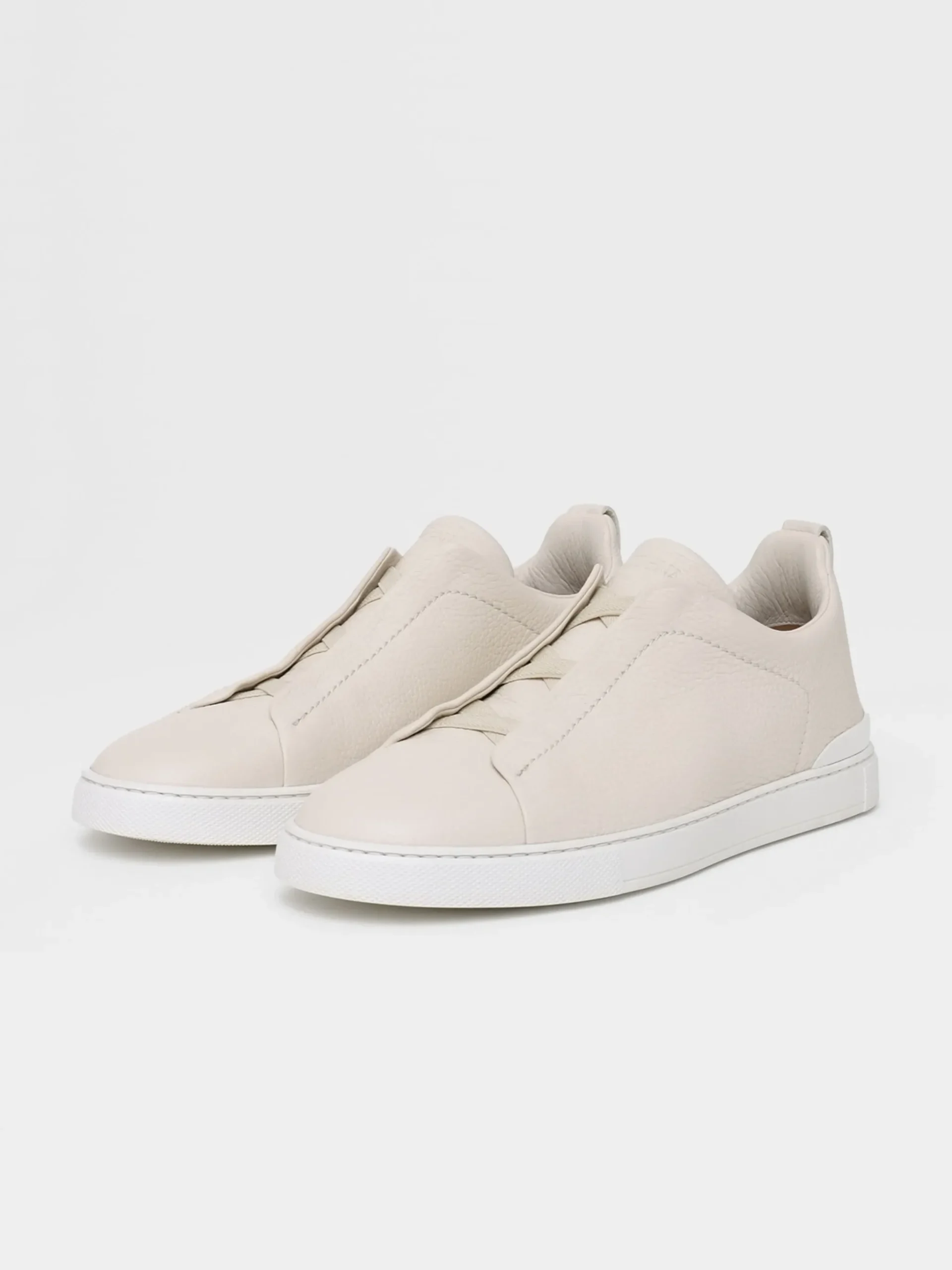 Off White Deerskin Triple Stitch™ Sneakers
