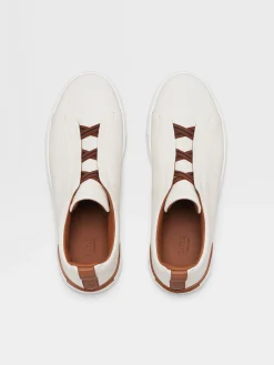 Off White Deerskin Triple Stitch™ Sneakers