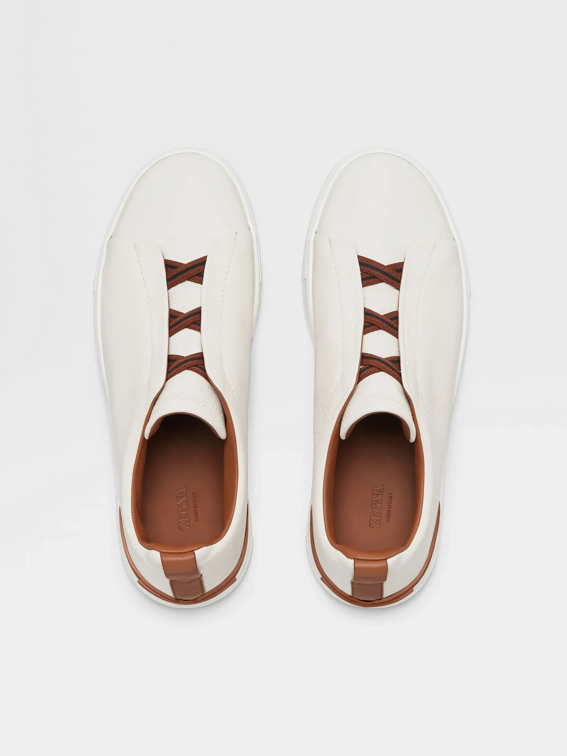 Off White Deerskin Triple Stitch™ Sneakers