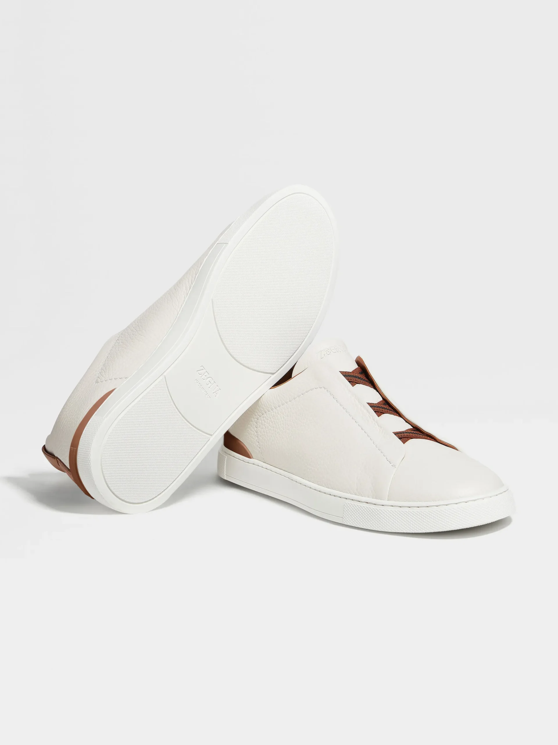 Off White Deerskin Triple Stitch™ Sneakers