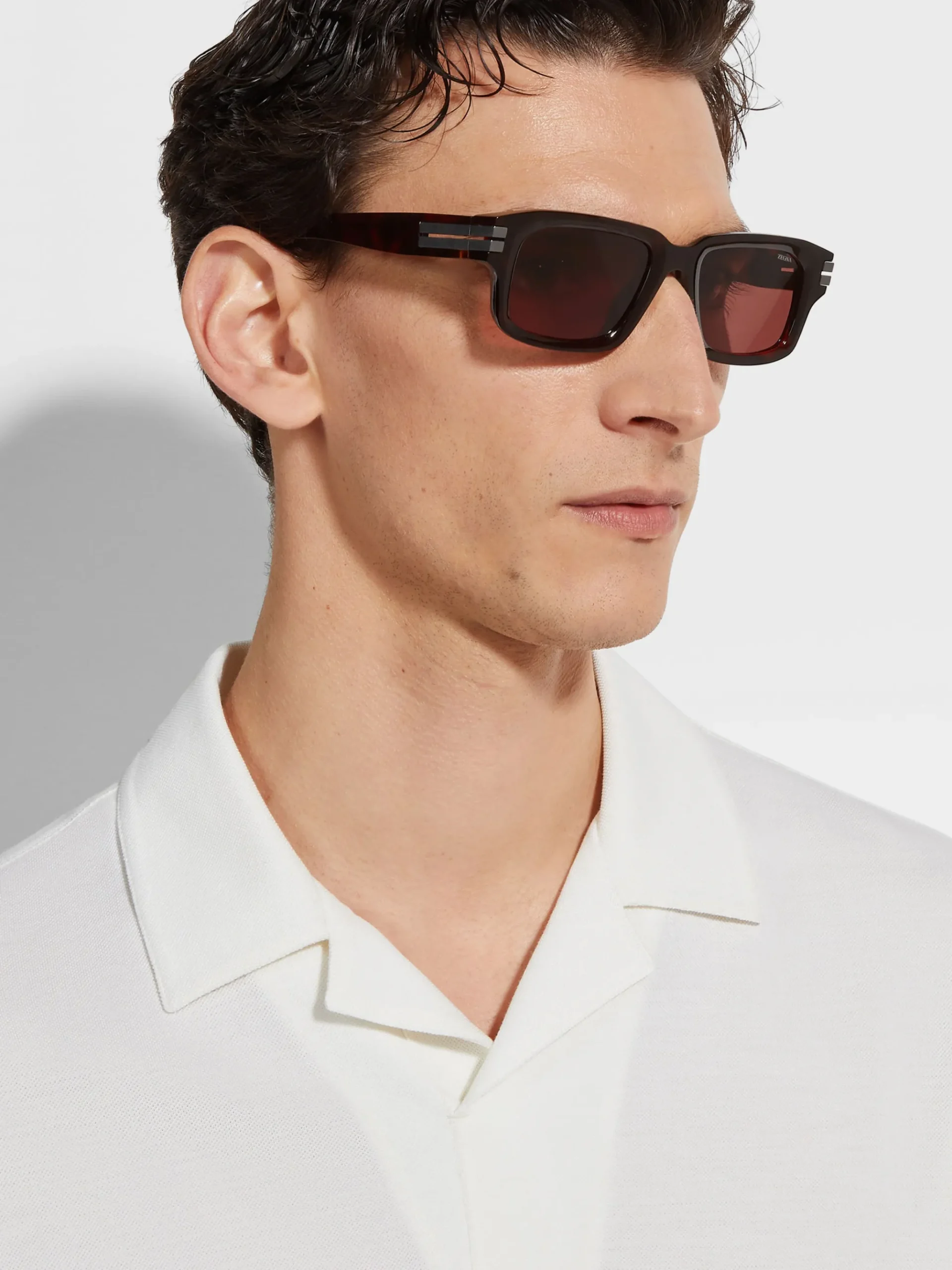 Red Havana Acetate Sunglasses