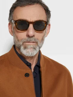 Transparent Brown Havana Aurora I Acetate Sunglasses