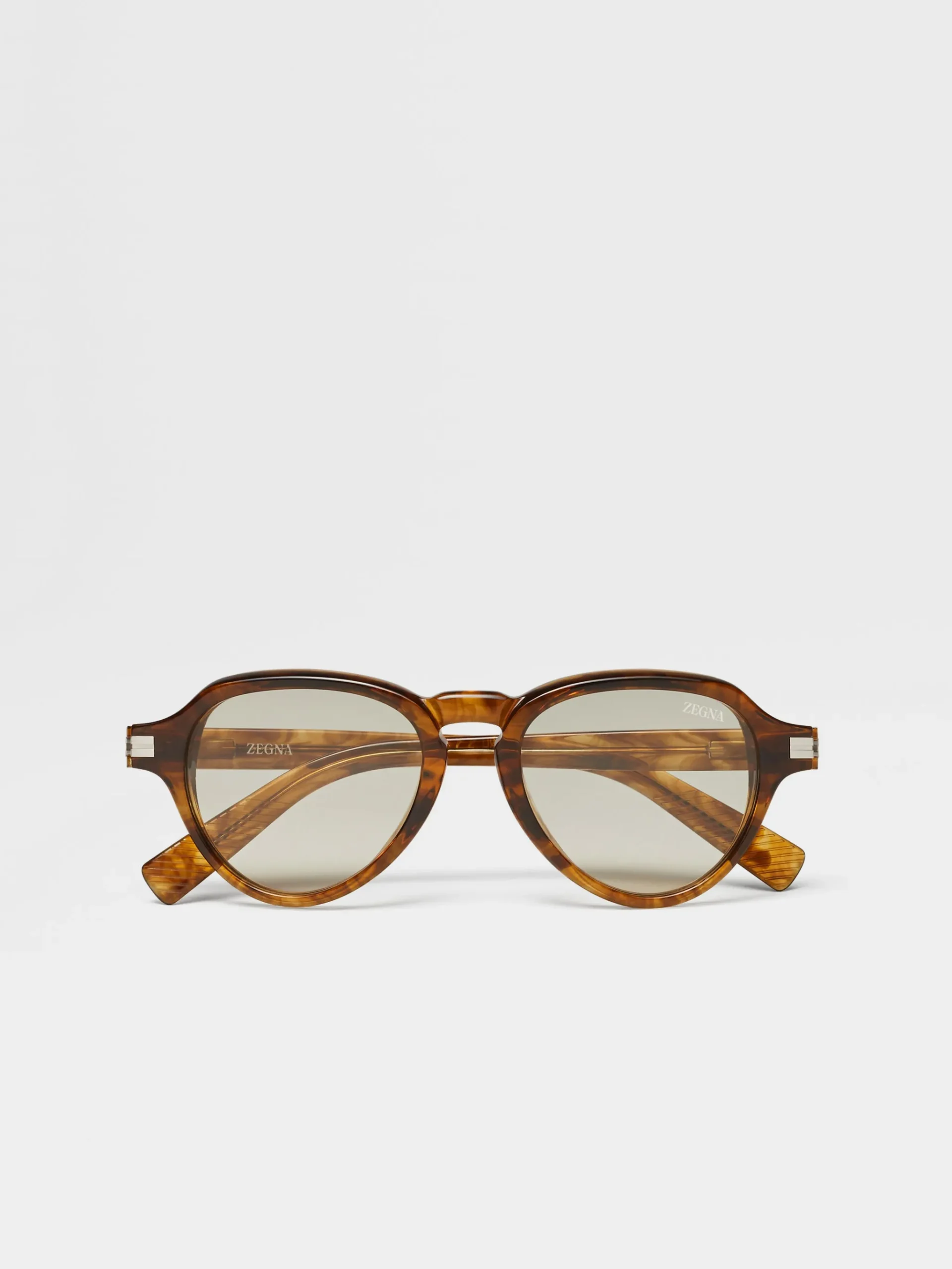 Transparent Yellow Acetate Sunglasses
