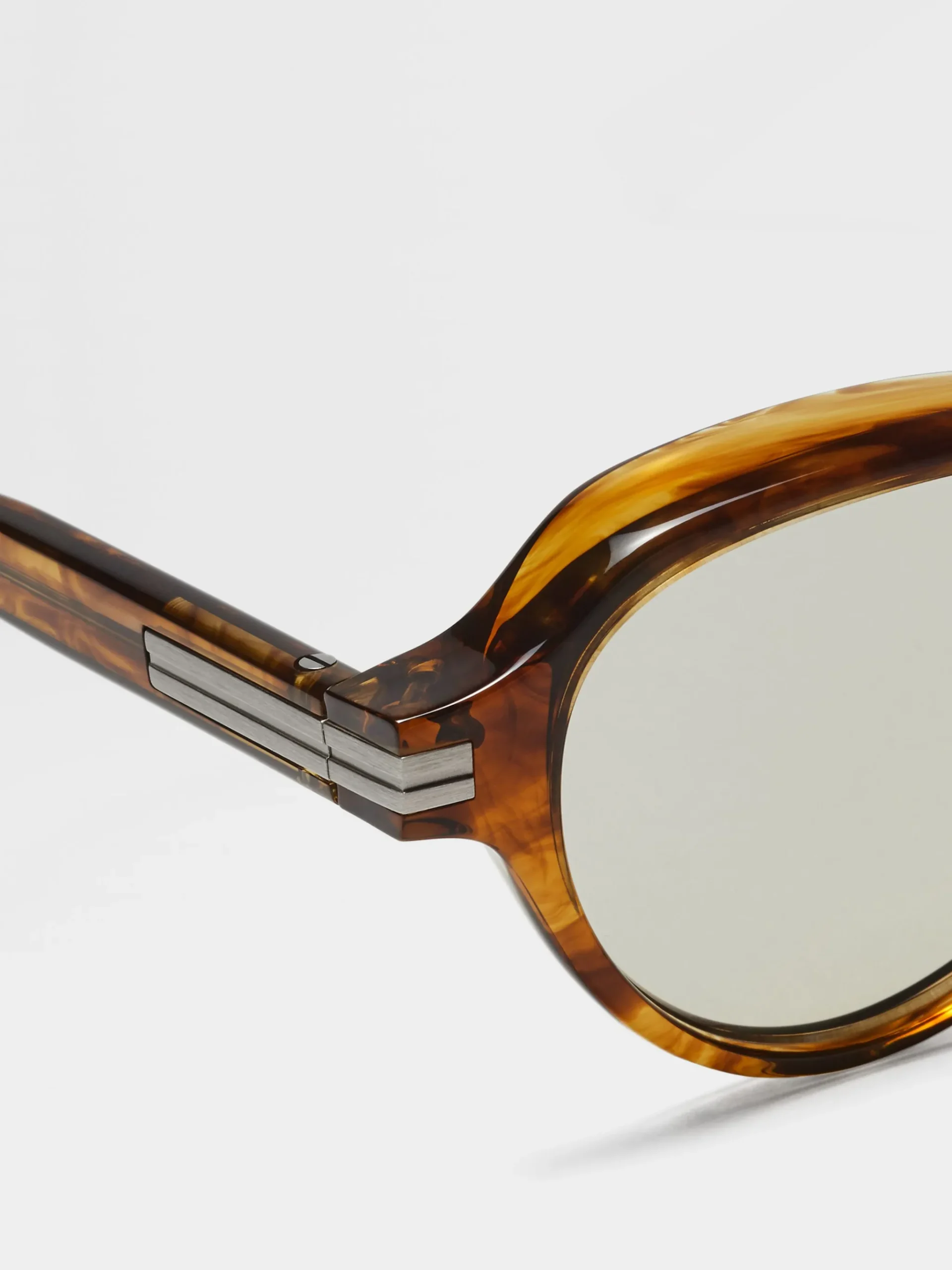 Transparent Yellow Acetate Sunglasses