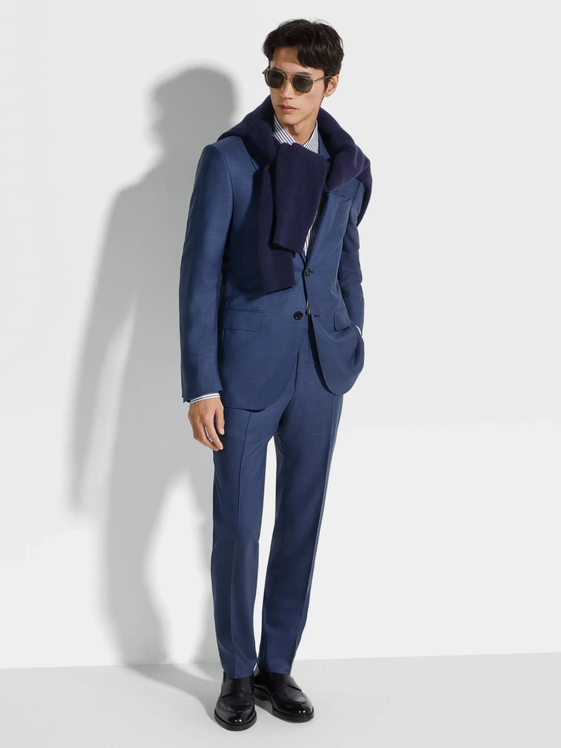 Utility Blue Centoventimila Wool Suit