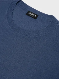 Utility Blue 12milmil12 Wool T-shirt