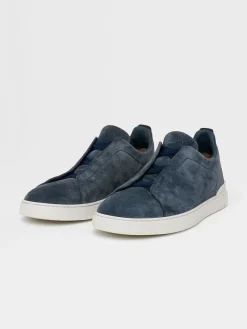 Utility Blue Suede Triple Stitch™ Sneakers