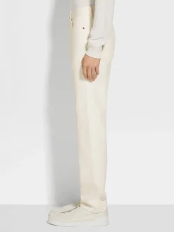 White Cotton Roccia Jeans