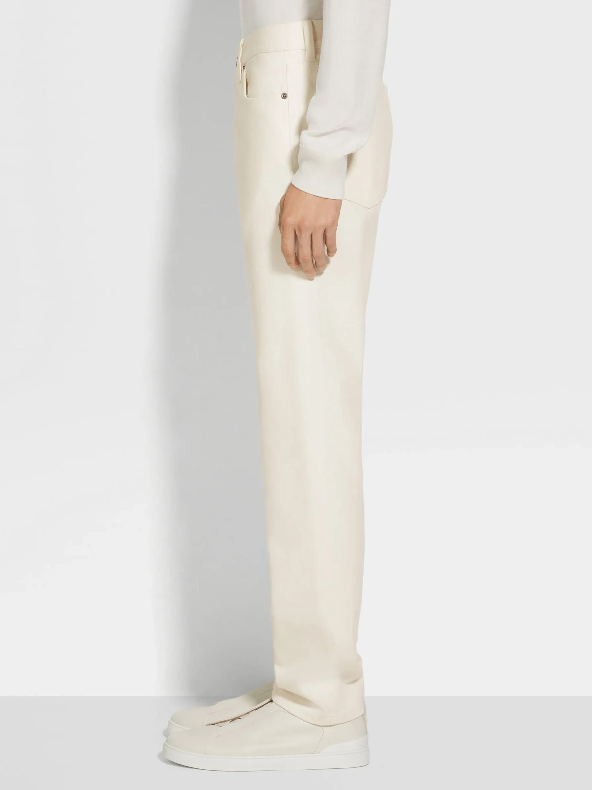 White Cotton Roccia Jeans