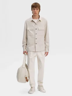 White Mélange Oasi Cashmere Crewneck