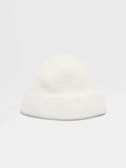 White Oasi Cashmere Beanie