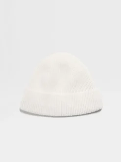 White Oasi Cashmere Beanie