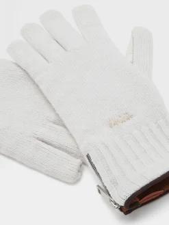 White Oasi Cashmere Gloves