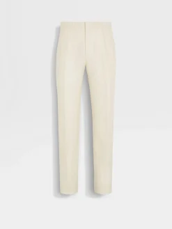 White Oasi Lino Pants