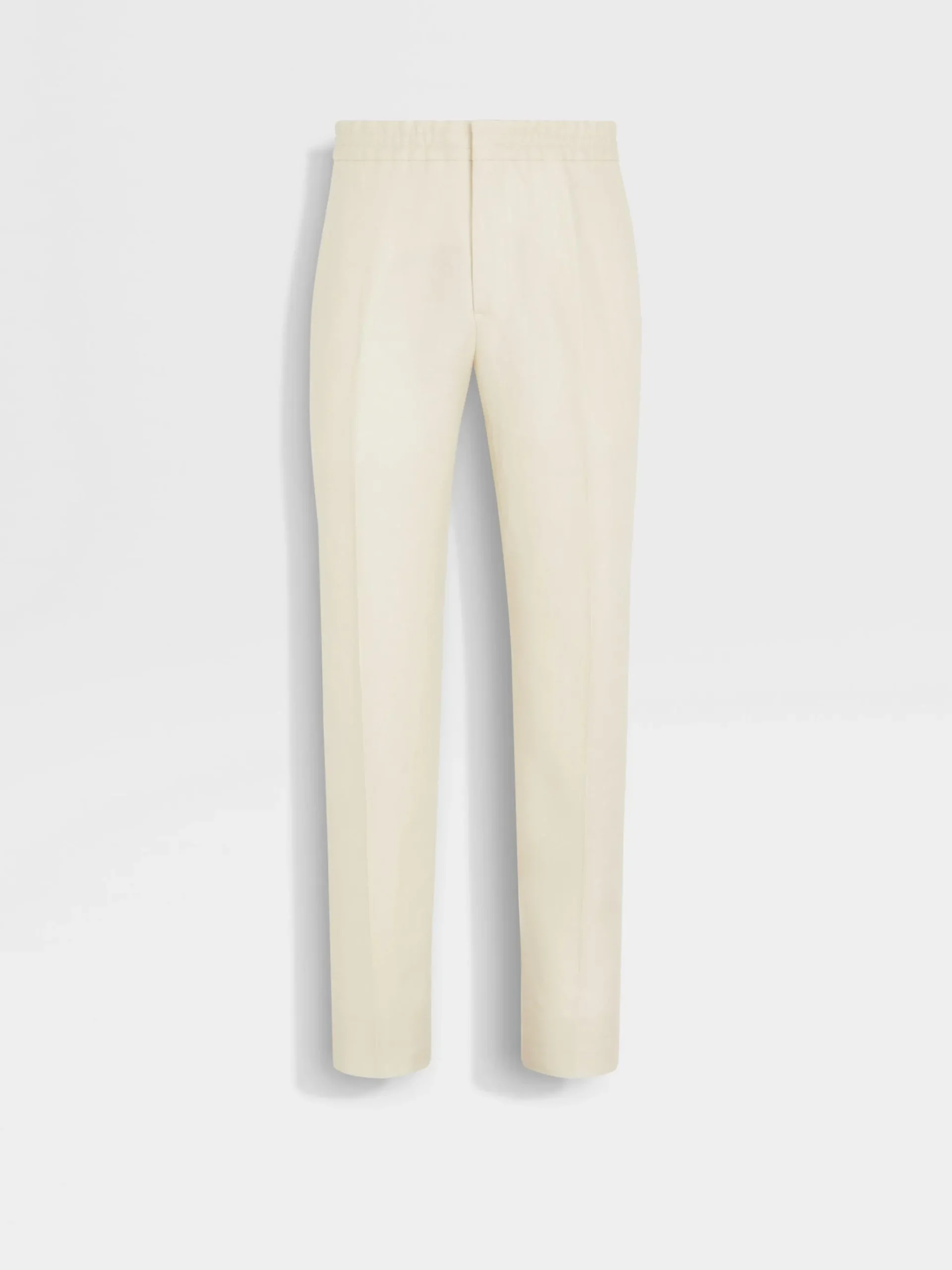 White Oasi Lino Pants