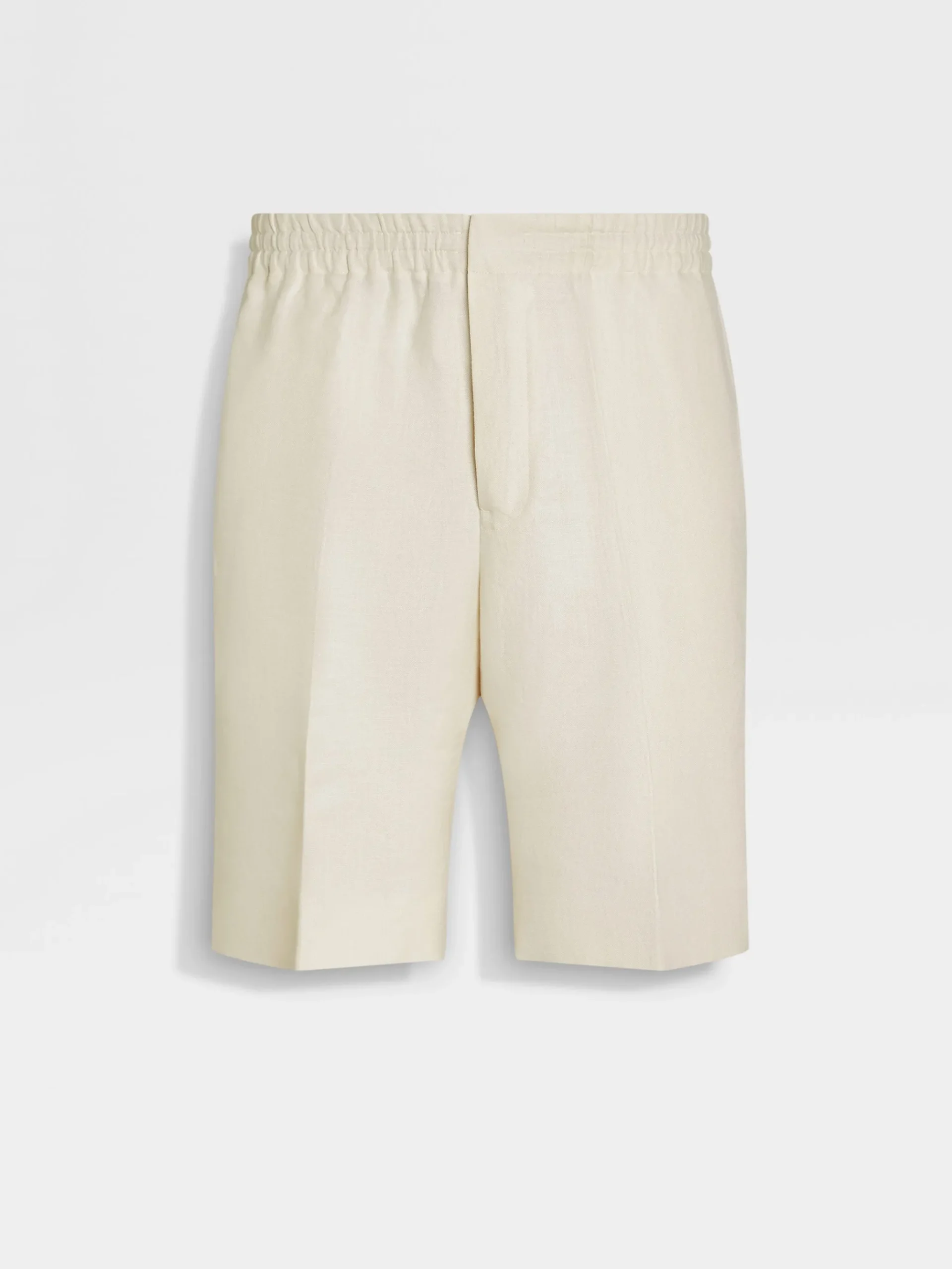 White Oasi Lino Shorts
