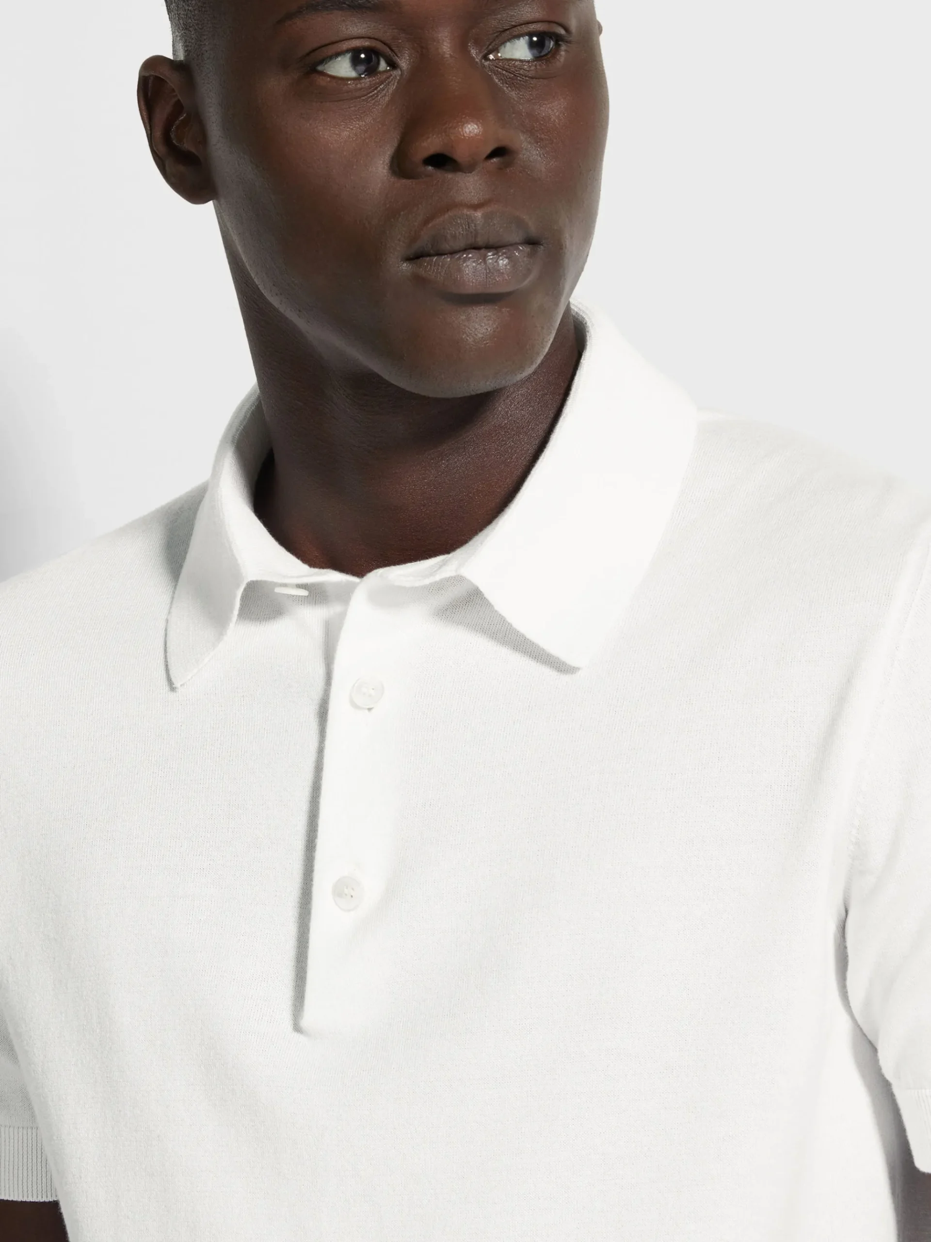 White Premium Cotton Polo Shirt