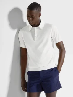 White Premium Cotton Polo Shirt