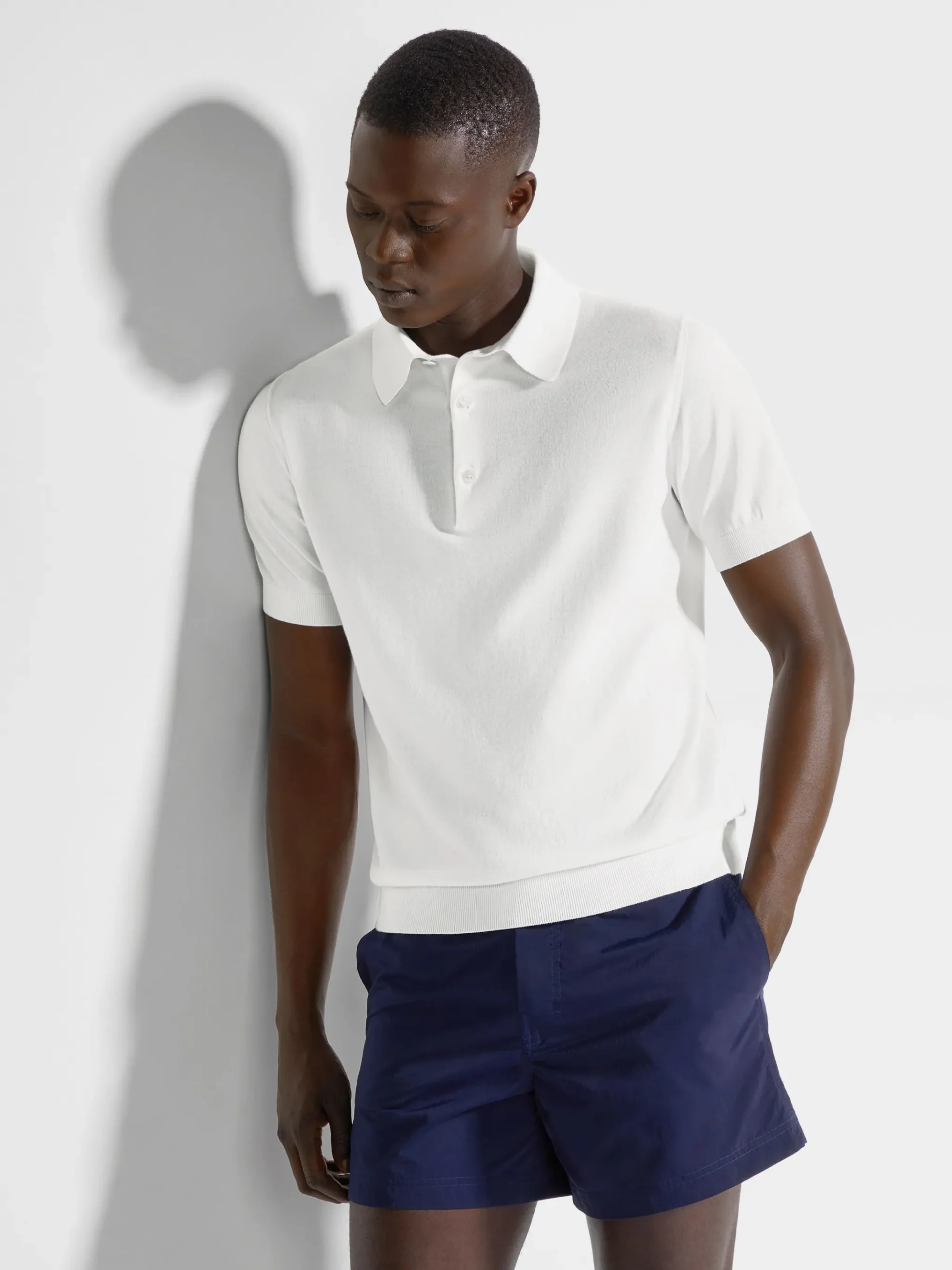 White Premium Cotton Polo Shirt