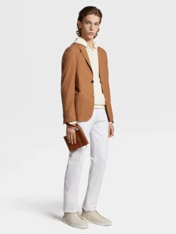 White Rinse-washed Cotton Roccia Jeans
