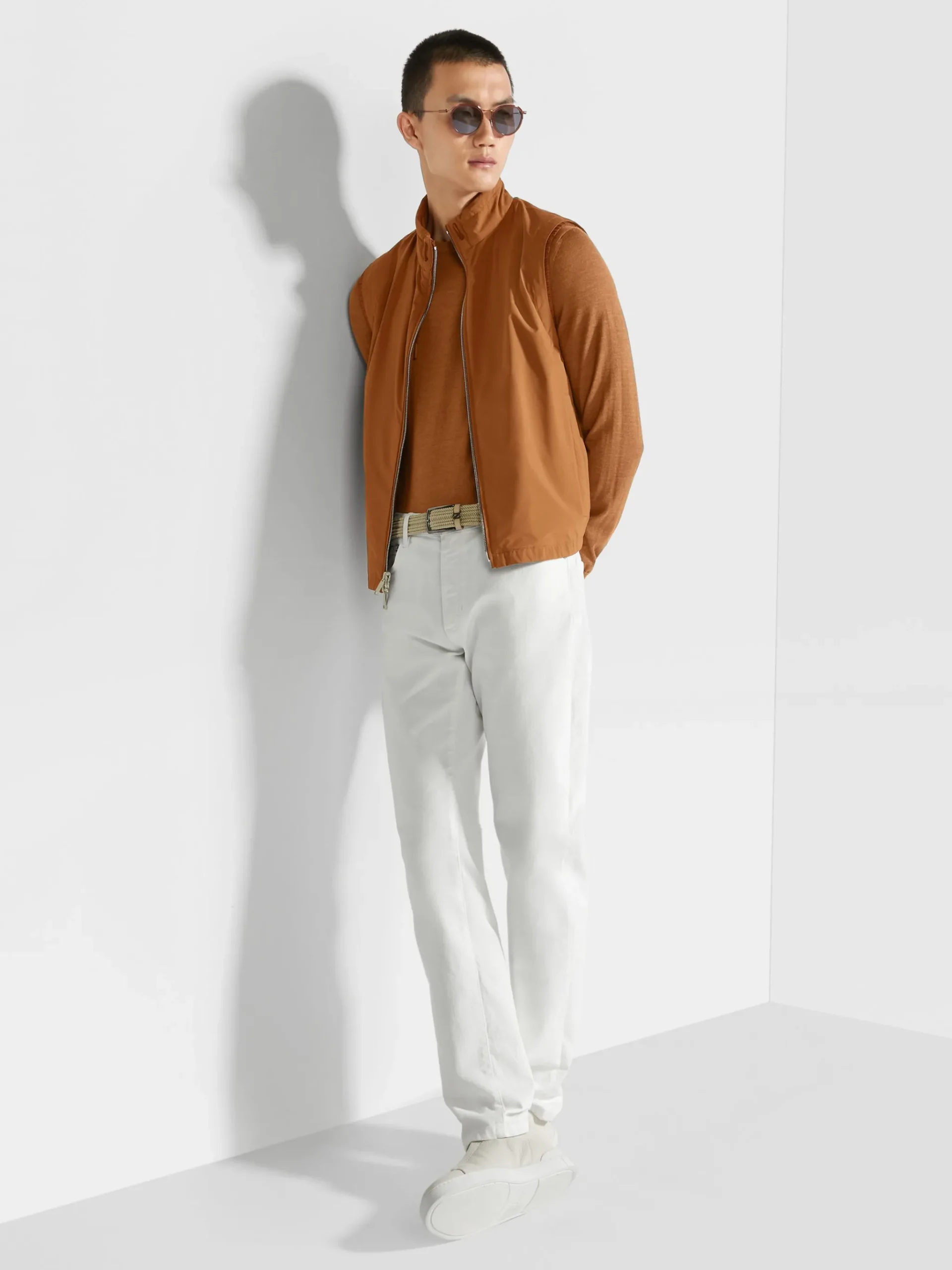 White Rinse-washed Stretch Cotton Roccia Jeans