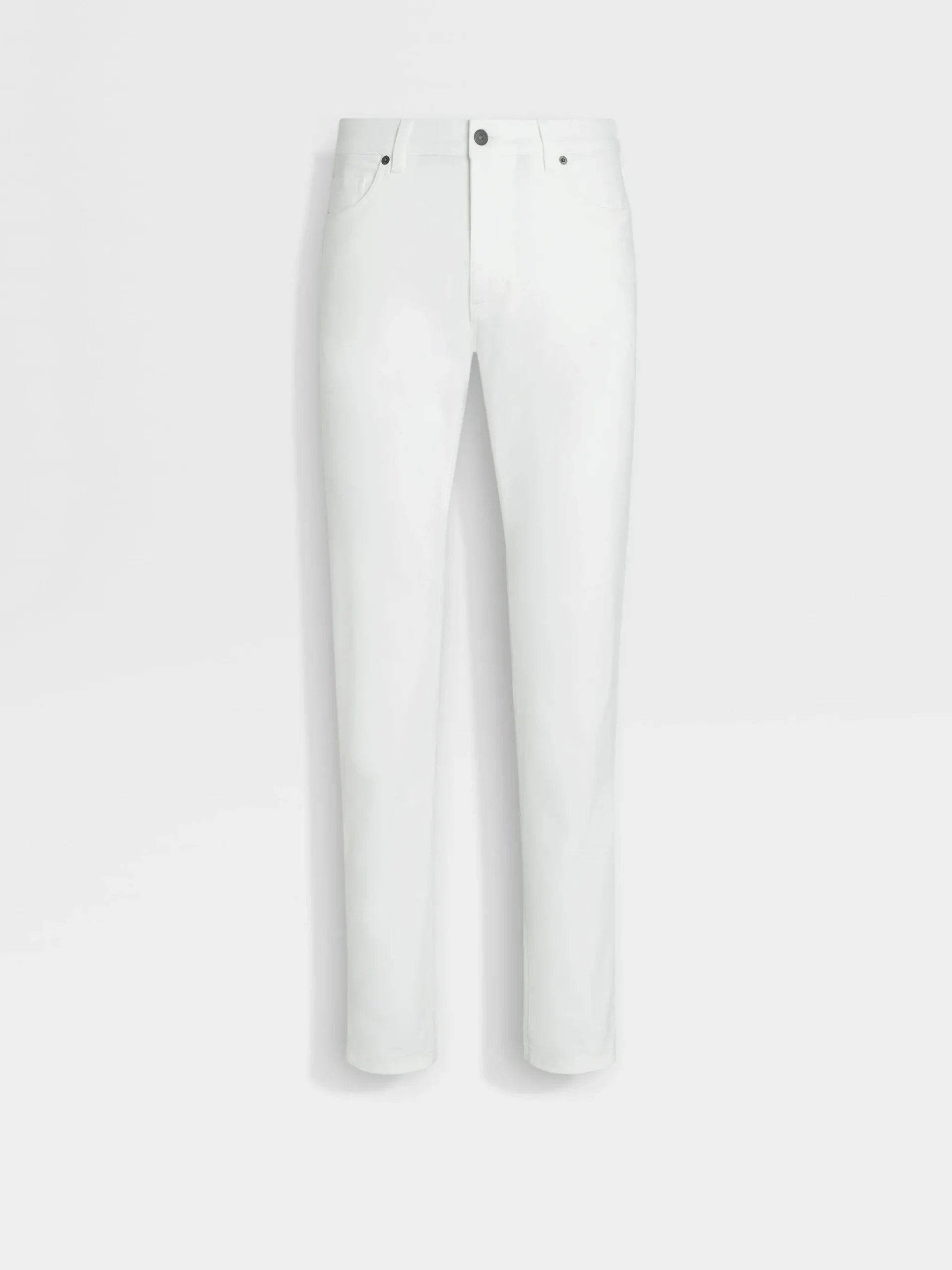 White Stretch Cotton Roccia Jeans