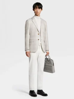 White Stretch Cotton Roccia Jeans