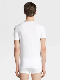 White Stretch Modal T-shirt