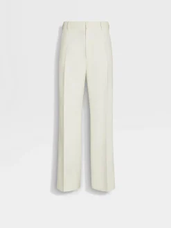 White Wool Pants