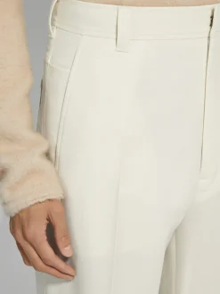 White Wool Pants
