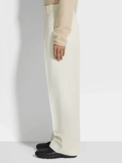 White Wool Pants