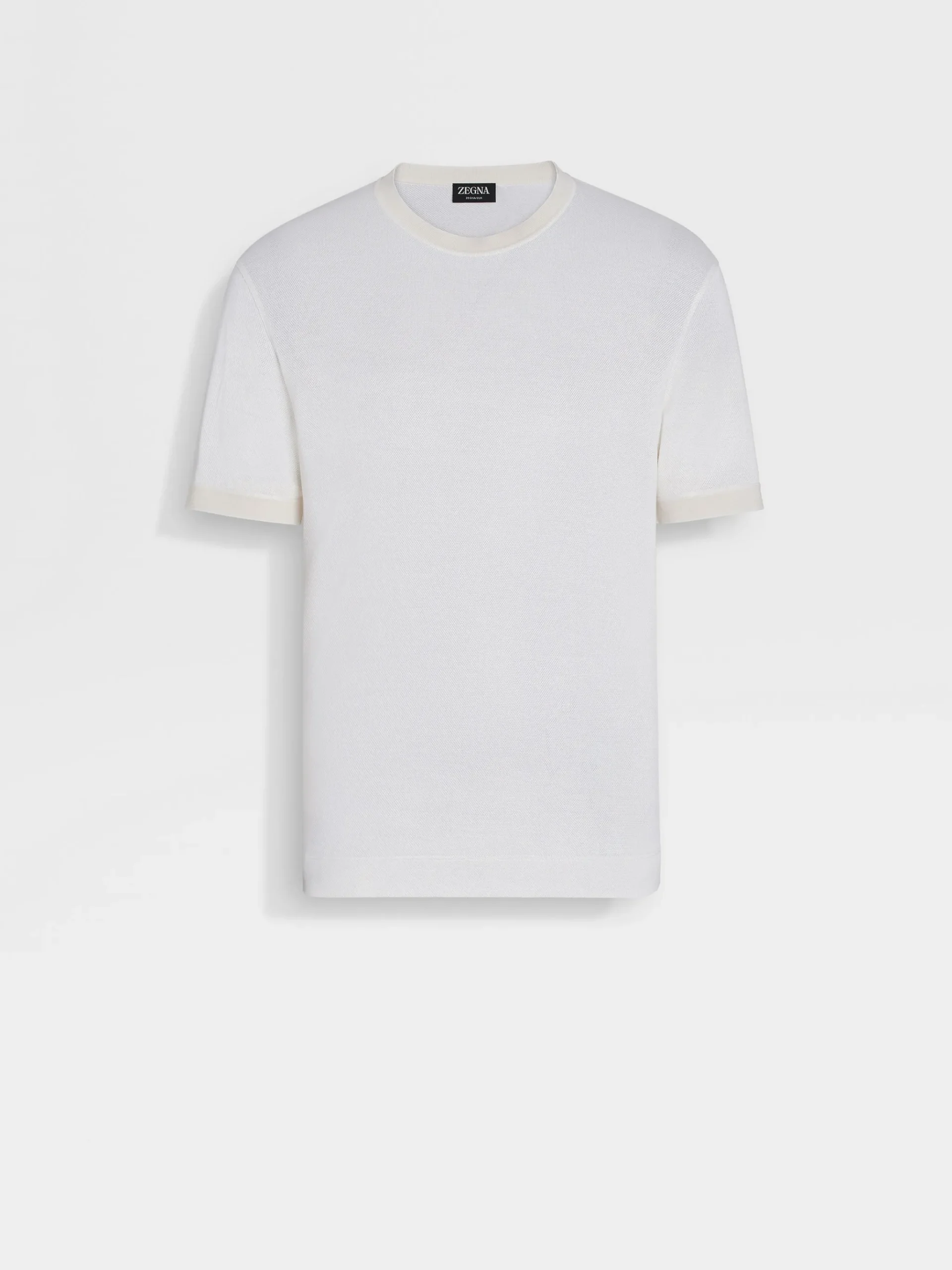 White Zegna Silk T-shirt