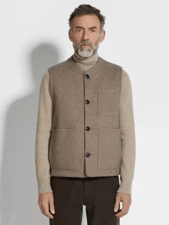 Wool and Cashmere Blend Vest